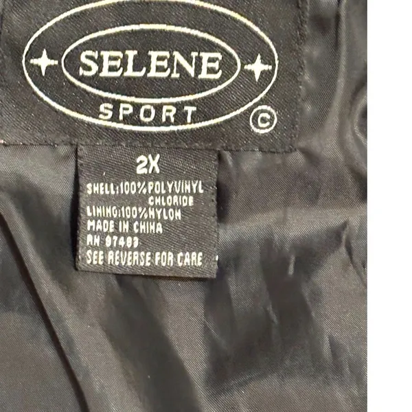 Selene Sport Snake Print Faux Leather Jacket Women’s 2X Y2K Brown Zip Up Coat - Image 7