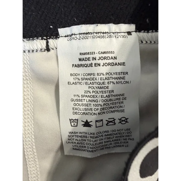 Nike Pro Dri-FIT 3 Inch Compression Shorts White Black CZ9857-100 Womens Medium - Image 5