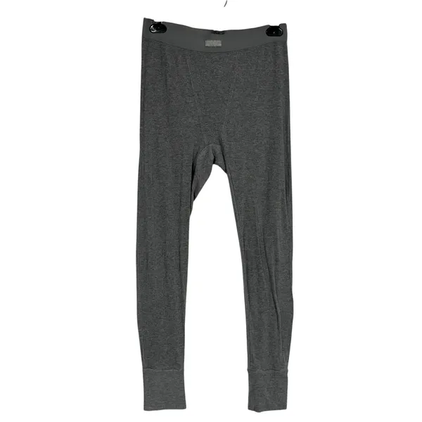 Skims Grey Thermal Leggings Womens Base Layer Pants Size M Pajamas Comfort - Image 2