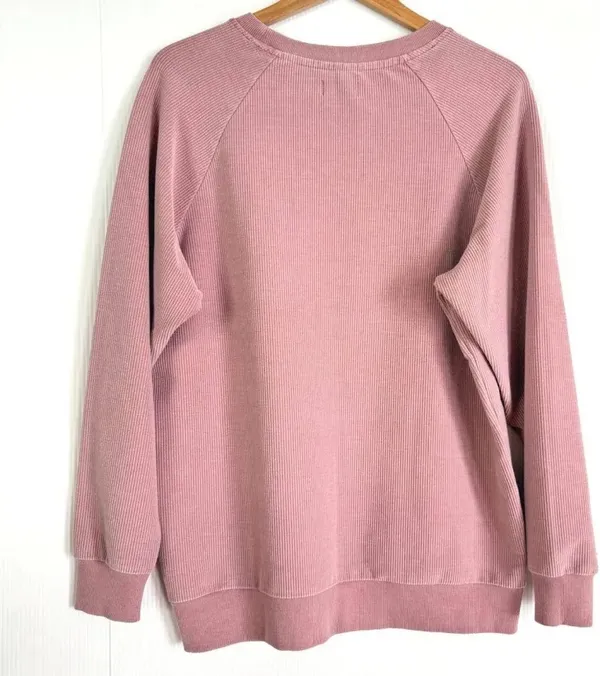 Altar'd State Women’s Oversized Crewneck Sweatshirt in Mauve Pink - Image 2