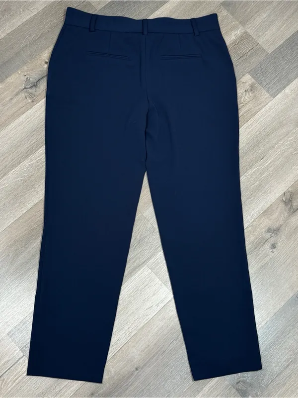 Victorias Secret Tapered Leg Ankle Pants Trousers Blue 8 Mid‎ Rise Lightweight - Image 6