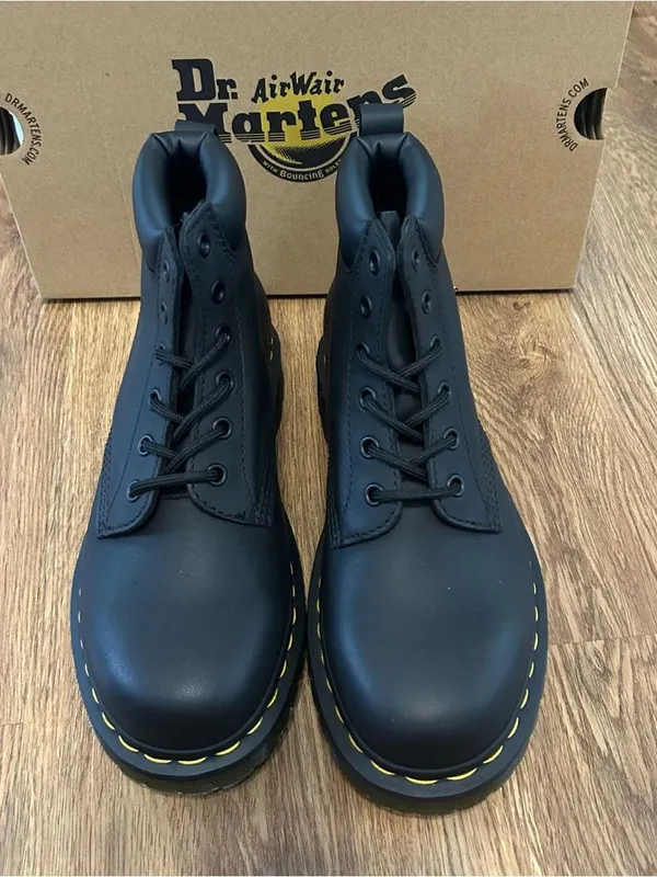 DR MARTENS 939 Ben black leather lace up boots shoes women’s 9 new - Image 6