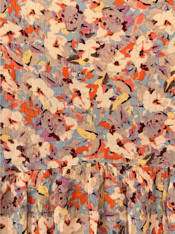 Final price Anthropologie Vanessa Virgina Floral V-Neck Babydoll Top in Multi - Image 6