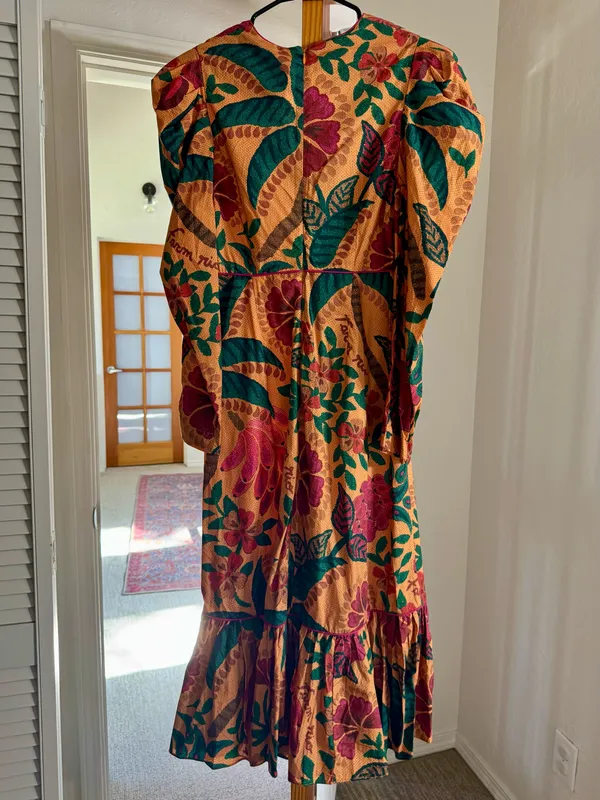 Farm Rio Floral-Print Cotton-Poplin Midi Dress - Image 6