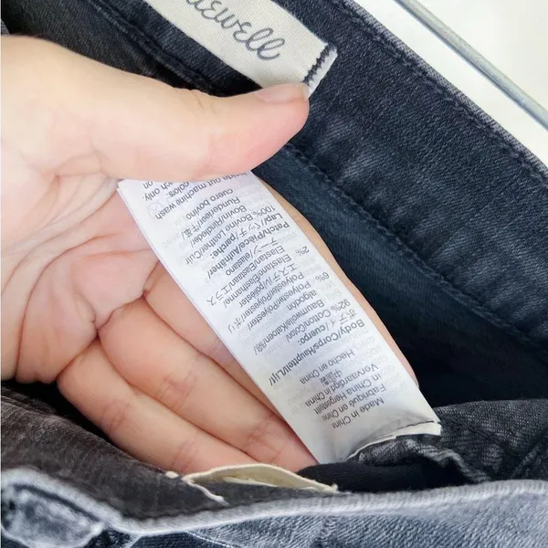 Madewell • 10" High-Rise Skinny Jeans in Berkeley Black: Button-Through Edition - Image 8