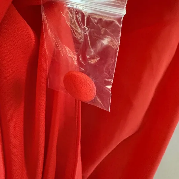 Lulus Bright Orange Maxi Dress CD4992 Side Button Sleeveless Racerback M - Image 11