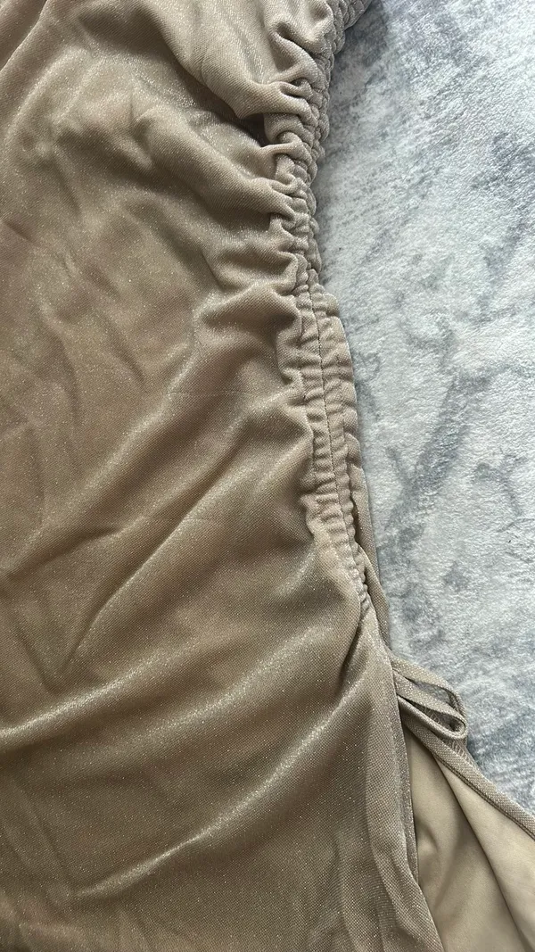 Gold Sparkly Princess Polly Dress - Image 3