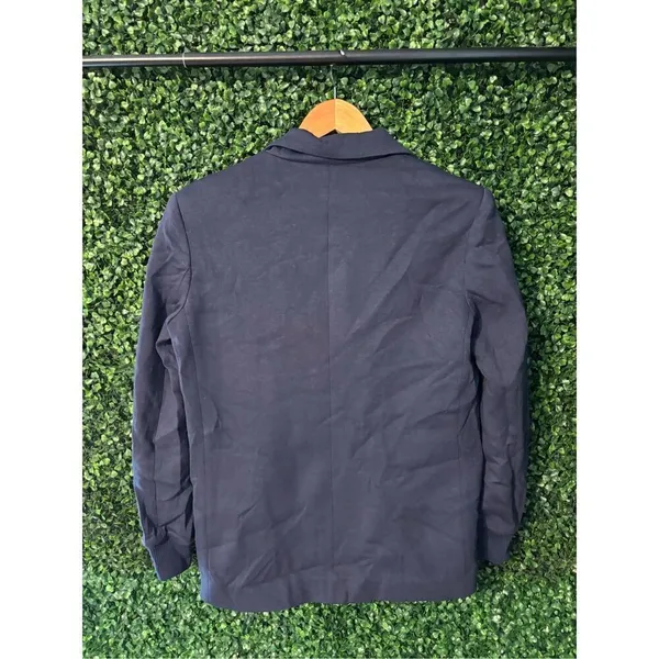 Carbon38 Oversized Scuba Blazer Dark Blue Sz XS NWT - Image 6