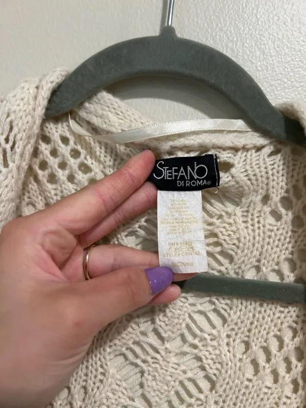 Bohemian small long crochet cardigan - Image 7