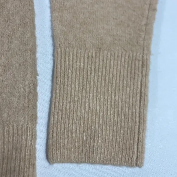 Magaschoni Sweater Womens Medium Beige Mock Neck Long‎ Sleeve Pullover Knit - Image 7