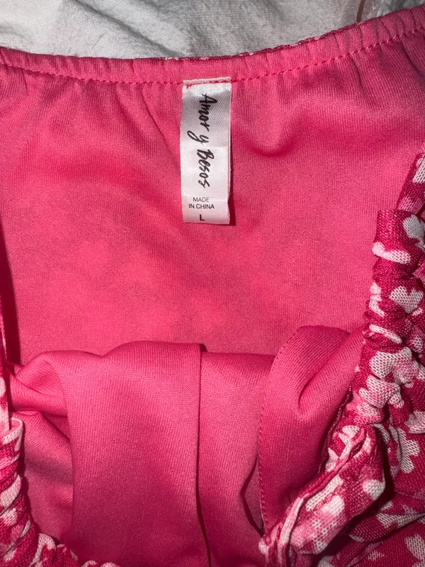 Pink Floral Sun Dress - Image 4