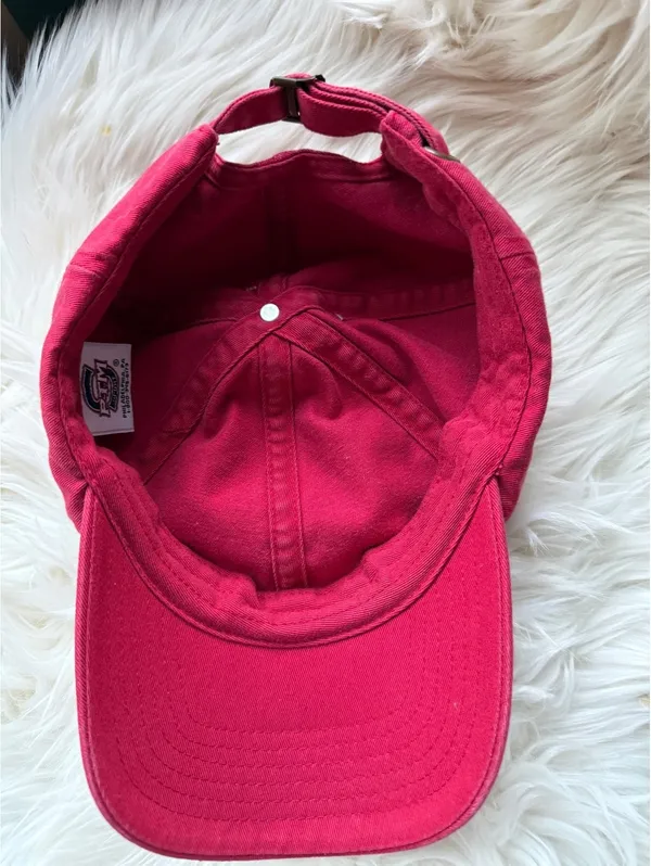 Kiawah Island Red Baseball Cap with Adjustable Strap - Image 7