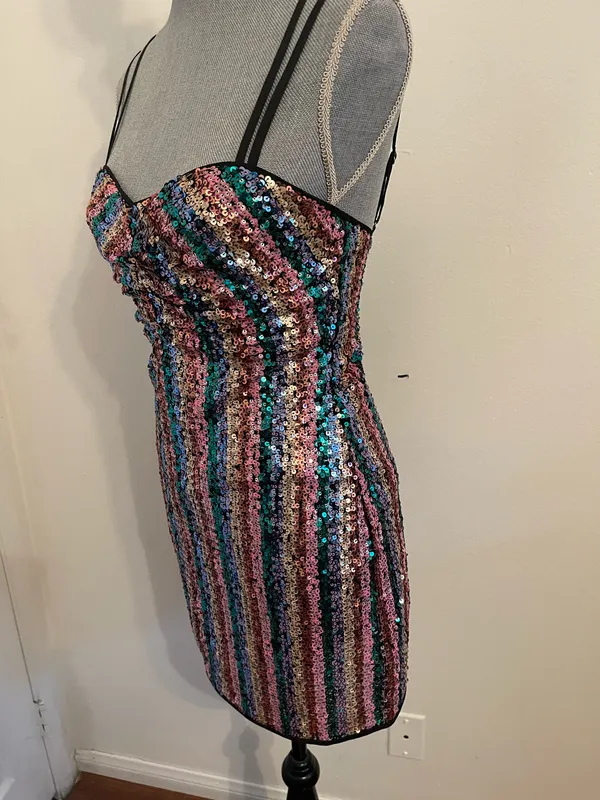Lovers + Friends Mini Dress Sequin . Size XS - Image 5