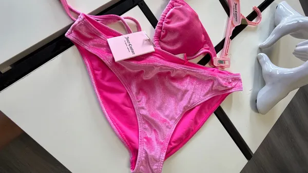 ✨ juicy couture pink velvet bikini set size l nwt 💖 - Image 9