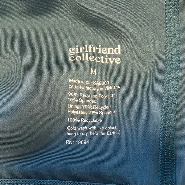 Girlfriend Collective Lola Alpine Green V-Neck Dress - Image 7