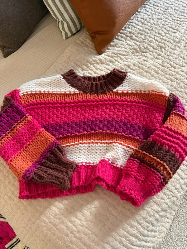 Altar'd State Striped chunky knit sweater - Image 5