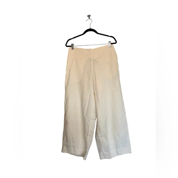NWOT Free People X Free -Est Demi Wide Leg Linen Blend Pants In Tea Cookie S - Image 11