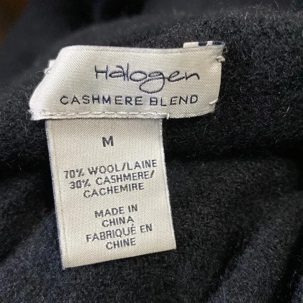 Halogen Wool & Cashmere Blend Long Sleeve Turtleneck Knit Sweater M - Image 5