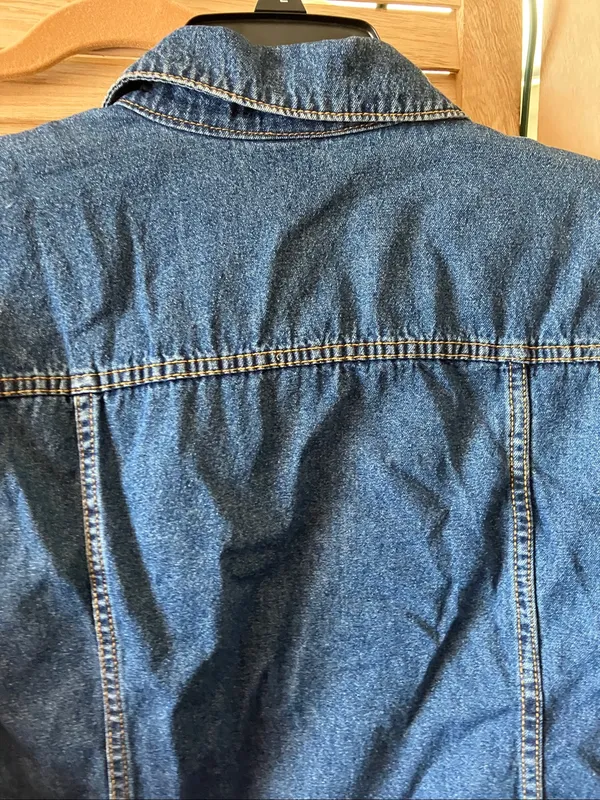 Faded Glory Blue Denim Jacket Large - Image 9