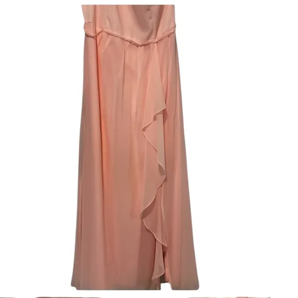 Celebrate by DB Studio Coral One-Shoulder Gown - Size 14 - Image 4