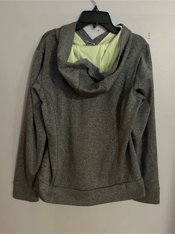 The North Face Gray Hoodie with Multicolor Logo - Image 2