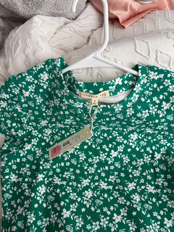 Floral Copper Key Top - Image 2