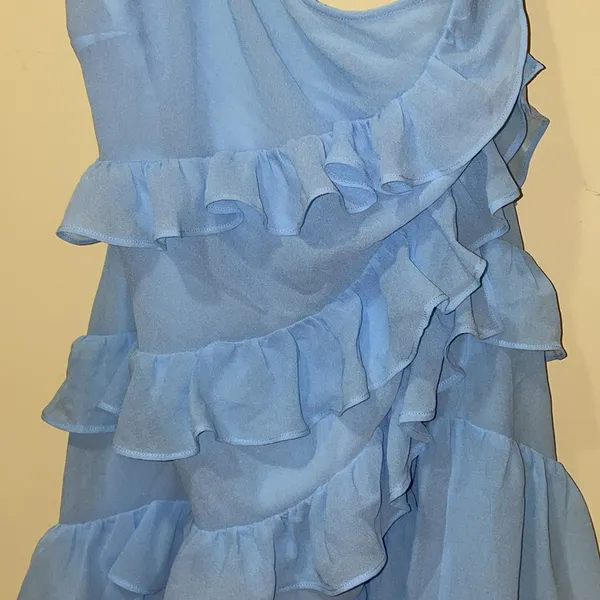 Womens New REVOLVE LOVERS AND FRIENDS DAWN MINI DRESS IN BABY BLUE - Image 4