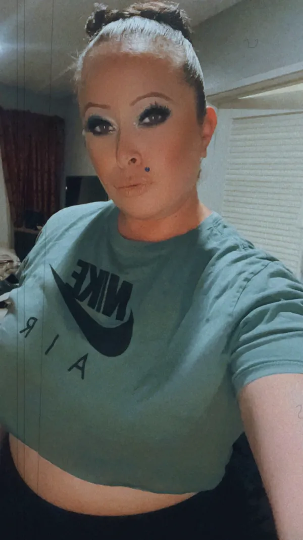 Nike XL The Tee Dark Turquoise Cut Off Top - Image 2