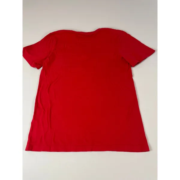 Nike Red Tee Shirt Size S Gold “Just Do It” Logo Athleisure - Image 6