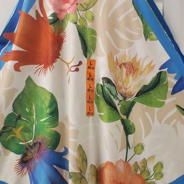 Zara Floral Scarf Tops. NWT. LARGE. - Image 4