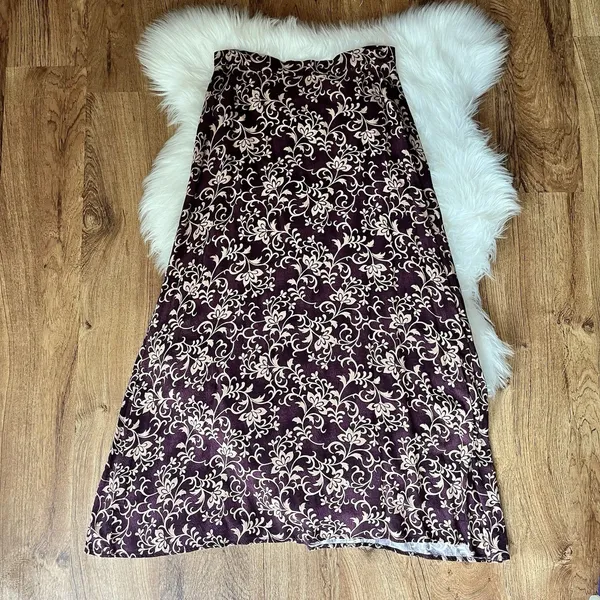 Women’s Vintage 90s Maxi Skirt KY Derby Summer Floral Cottagecore Grunge - Image 3