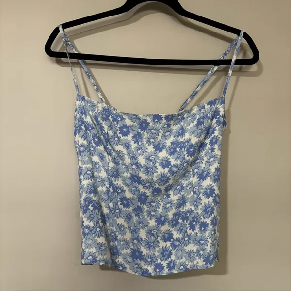 Reformation Overland Top Blue Daisy Size 8 - Image 2