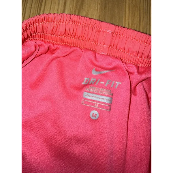 Nike Women's Sz M Medium Dri-fit‎ Hot Pink Blue Fitness Running Shorts - Image 2