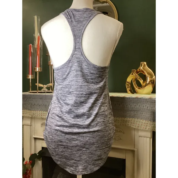Victoria's Secret PINK Texas Rangers MLB Tank Top Gray Space Dye Racerback‎ XS - Image 2