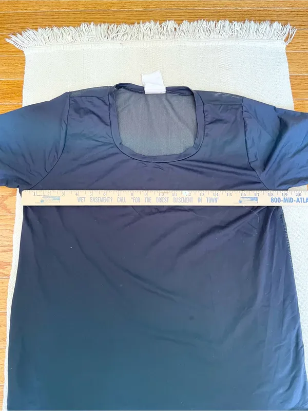 Varley Womens Tshirt Sheer Mesh Back Tshirt Size S High Low Athletic - Image 6