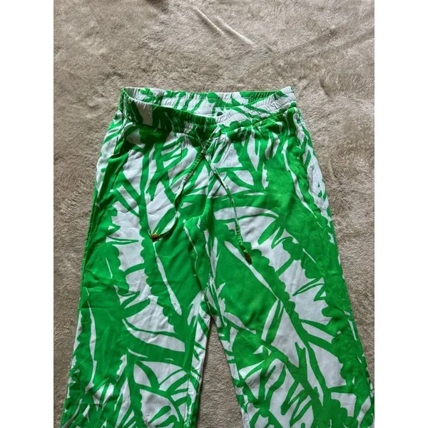 Lilly Pulitzer Women's Rayon‎ Palazzo Boom Boom Tropical Wide Leg Pants Sz Xs - Image 2