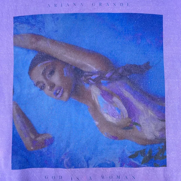 Ariana Grande God Is A Woman Tour Purple Crewneck Sweater - Image 3