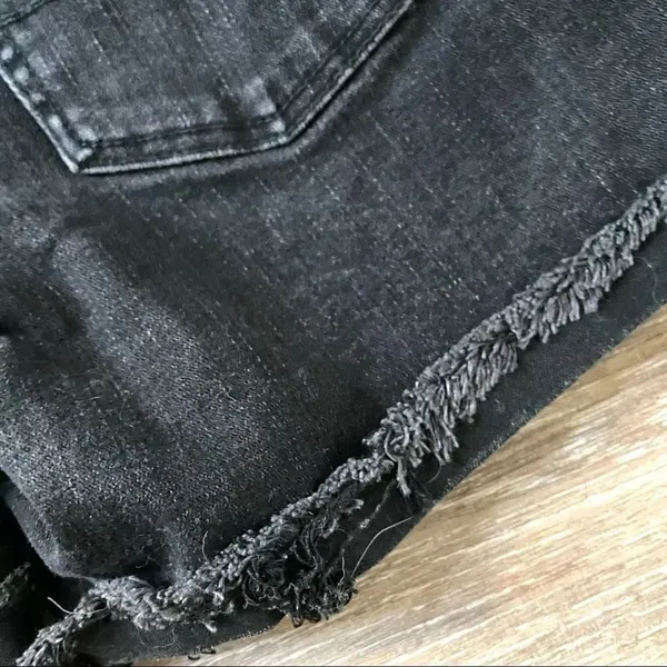 American eagle outfitters black super stretch hi rise shortie - Image 11
