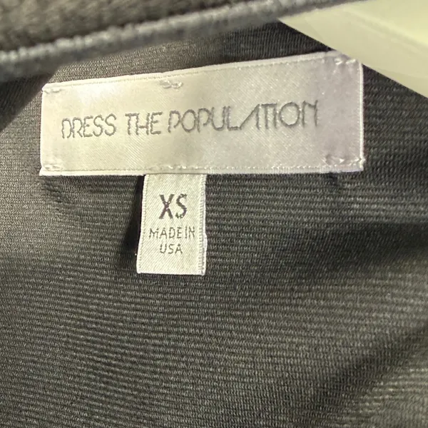 Dress‎ the Population Black Sleeveless Maxi Dress Size XS Made in USA - Image 2