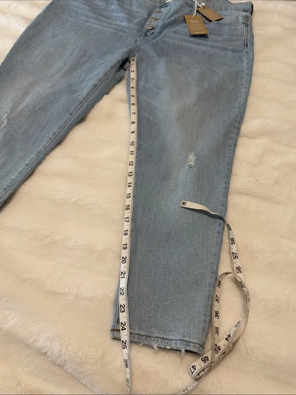 NWT Madewell size 36 High Rise Skinny Crop with Button-Fly - Image 6
