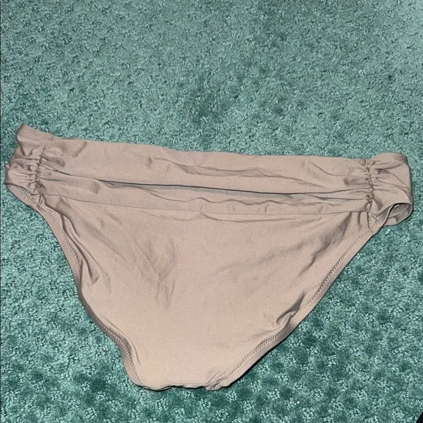 J. Crew tan Gray Ruched Bikini Swim - Image 3