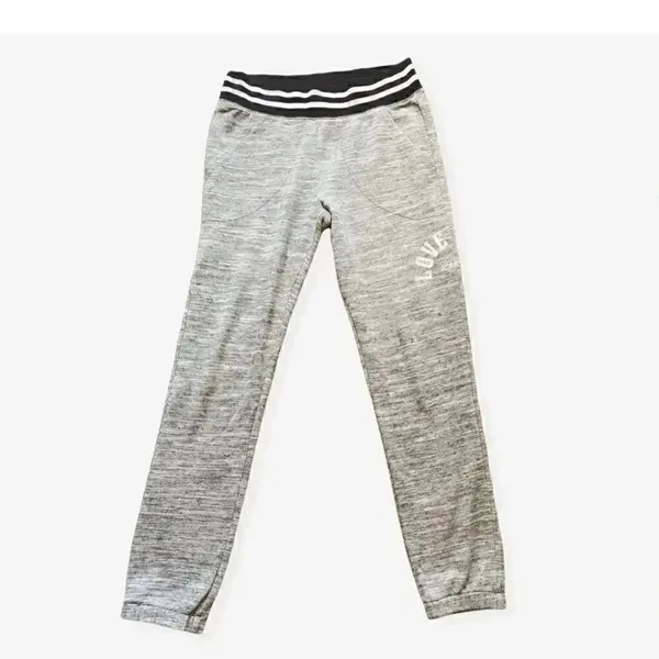 Victoria Secret Pink Love Gray Women Jogger Pants SZ S - Image 2