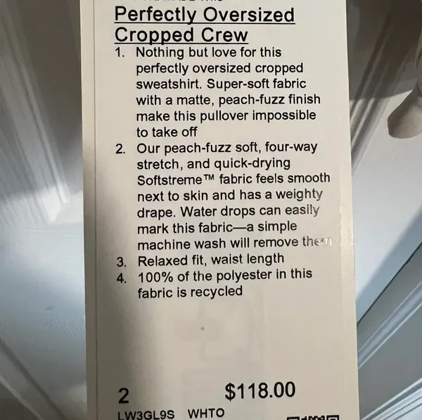 Softstreme Lululemon Perfectly Oversized Crew - Image 3