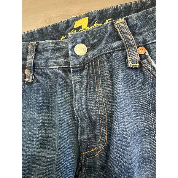 7 For All Mankind Flare Jeans Women Size 29 Blue - Image 2