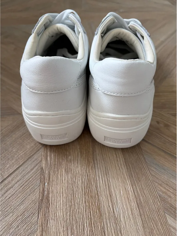 Dr. Scholl's x Favorite Daughter Platform Sneakers White Leather Size 9 - Image 5