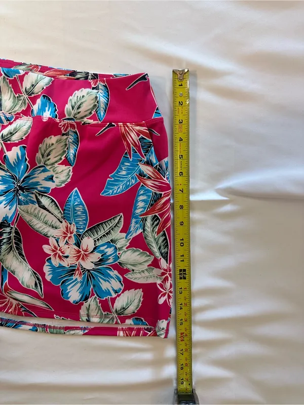 Tommy Bahama Tropical Print Skort Size S Pink Blue Golf Tennis Pickleball - Image 3