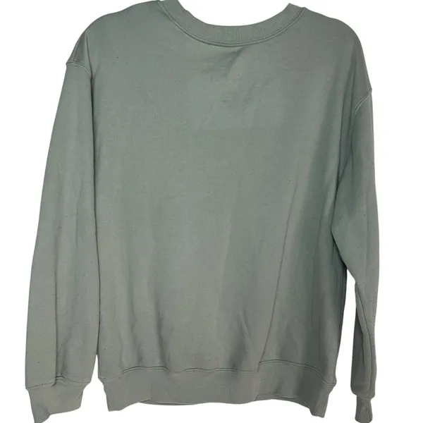The Beatles With The Beatles Album Graphic Crewneck Sweater Sage Green Medium - Image 2