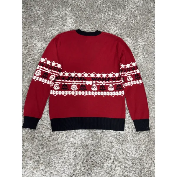 Star Wars Cardigan Women Red Black Darth Vader Storm Trooper Sweater Size M - Image 6
