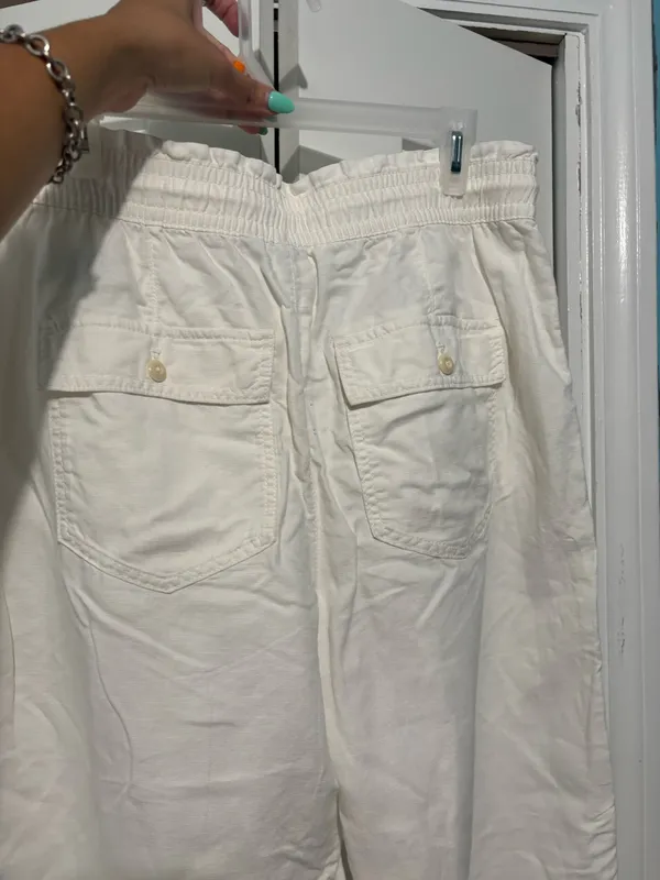 Gap Linen Pants White - Image 3