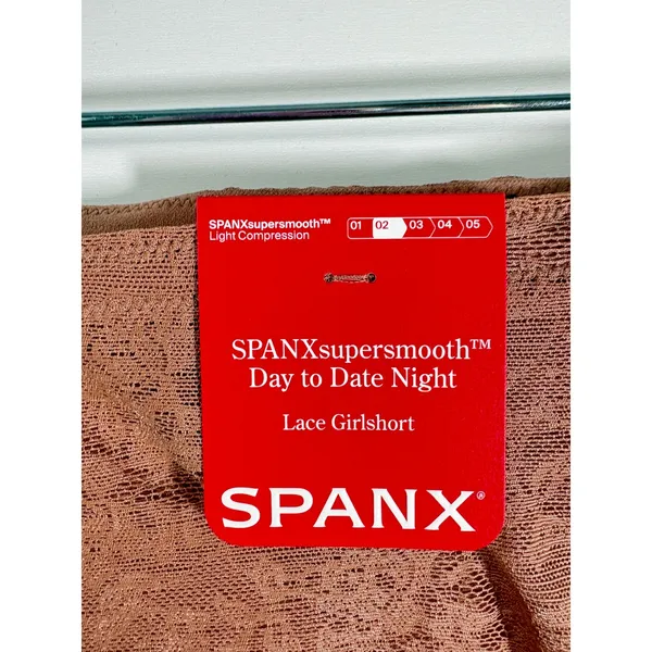Spanx Supersmooth Day to Date Night Lace Girlshort Cinnamon XL 10594R - Image 7